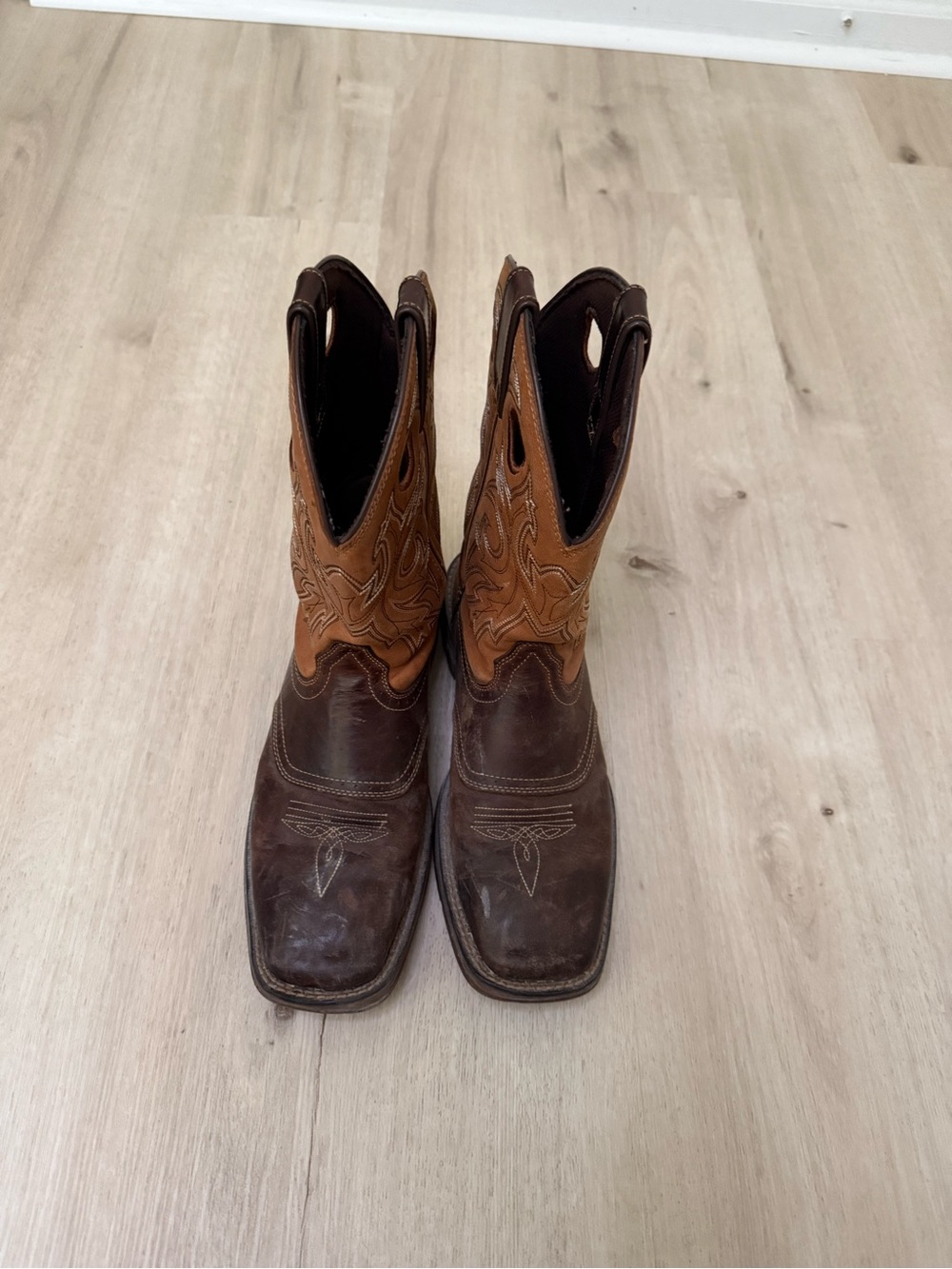Durango Two-Tone Brown Western Cowboy Boots